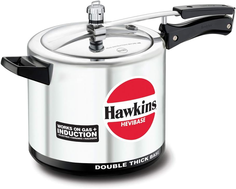 Hawkins Hevibase 6.5 Litre Induction Pressure Cooker | Aluminium Silver – Buy Online Australia