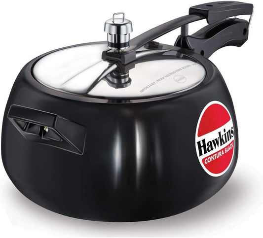 Hawkins CB50 5 Litre Hard-Anodised Pressure Cooker | Durable Aluminium Gas Stove Cooker