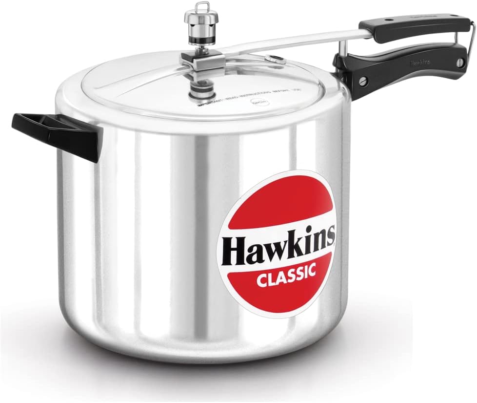 Hawkins Classic Wide Pressure Cooker 10 Litre | Aluminium Cooker Silver – Buy Online Australia