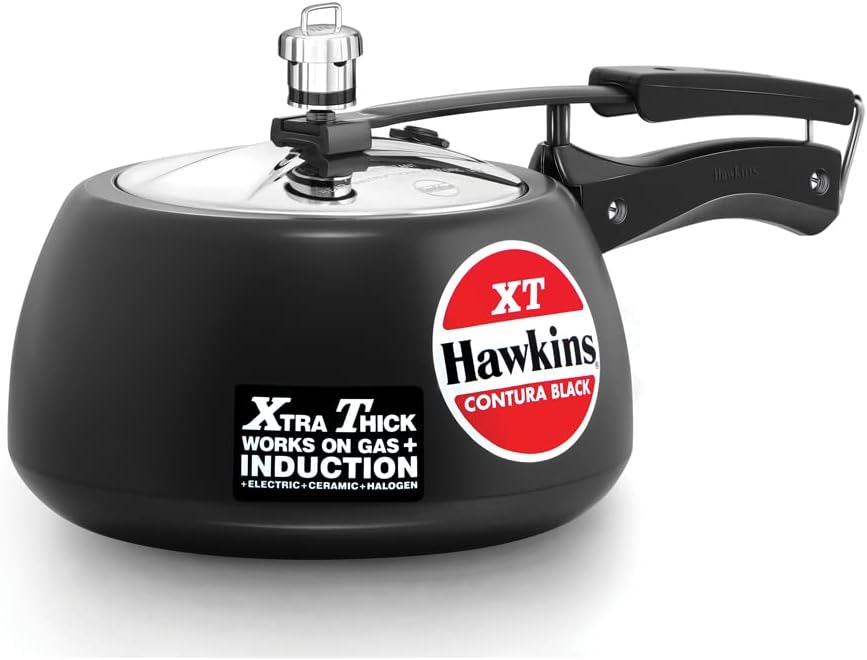 Hawkins CXT30 3 Litre Contura Black XT Induction Pressure Cooker | Hard Anodised