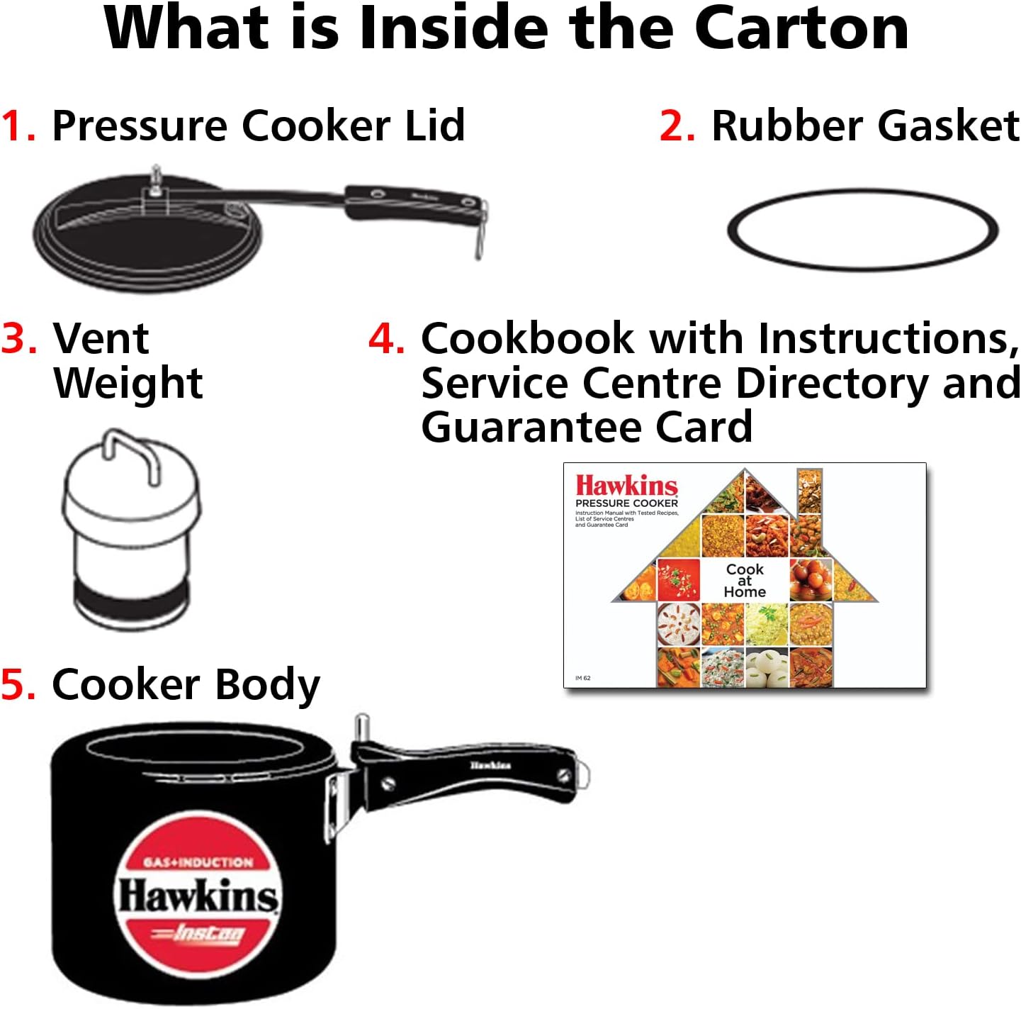 Hawkins Instaa IIH3T 3 Litre Pressure Cooker | Hard Anodised Induction Australia