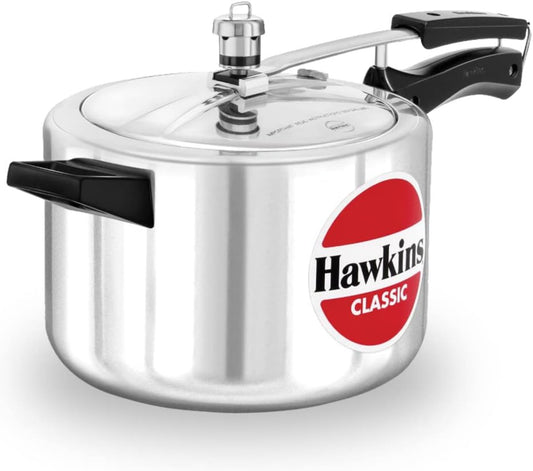 Hawkins Classic 5 Litre Pressure Cooker CL50 | New Improved Aluminium, Silver – Buy Online Australia